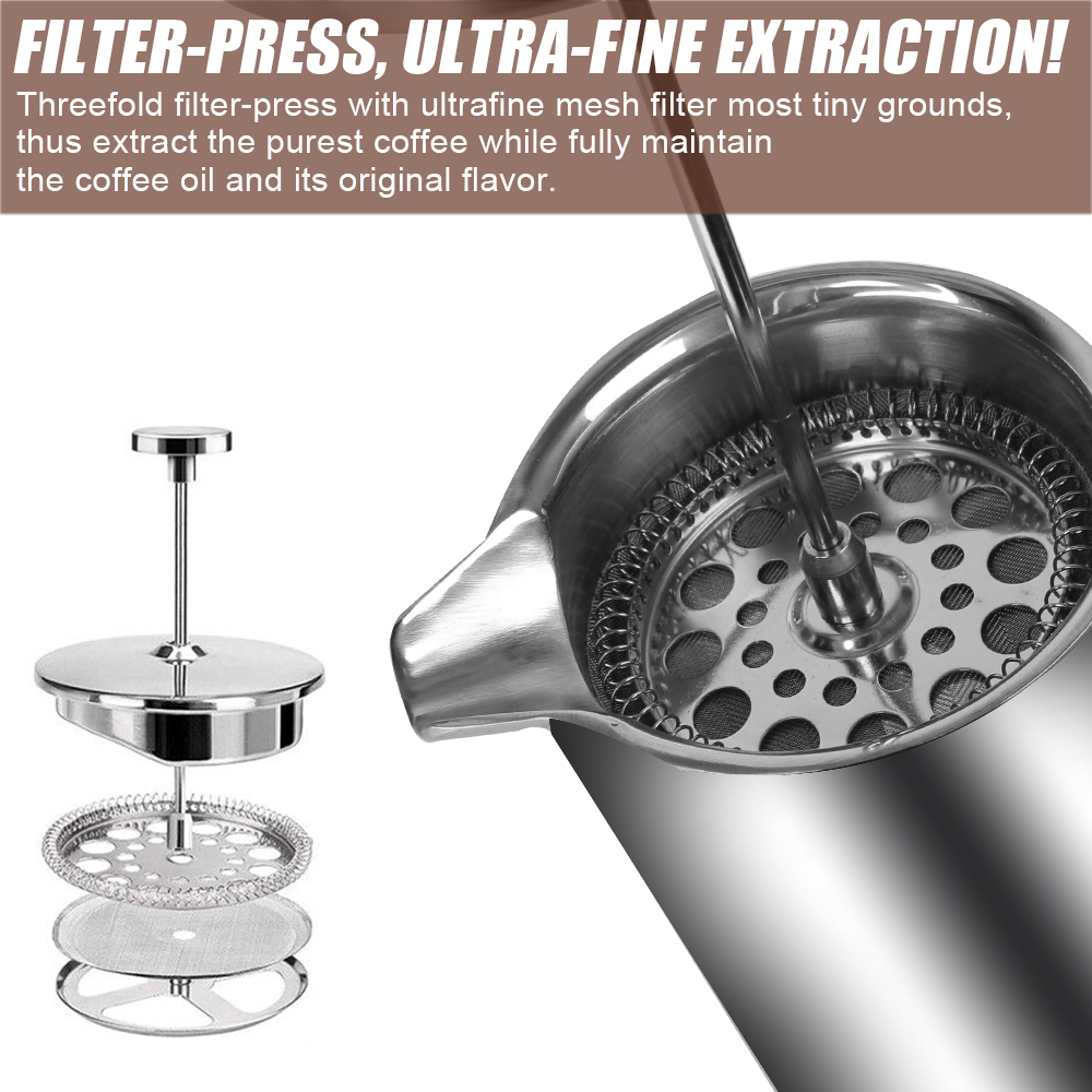 Caffettiera francese di grande - Coffee Equipment Camping recensione e prezzo